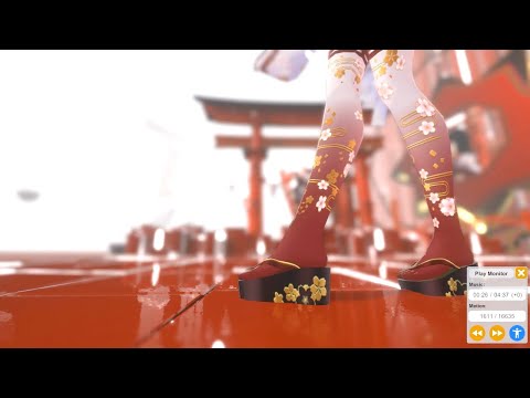 [VRMLiveViewer 3.7 Tips] 被写界深度の対象ボーン設定 [720p, 音声無し]
