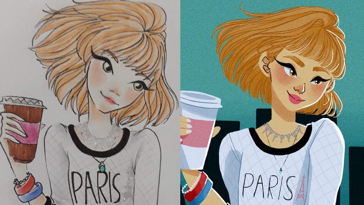 Redrawing my old art | SPEEDPAINT - YouTube