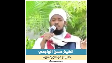 الشيخ حسن الواجدي - ما تيسر من سورة مريم