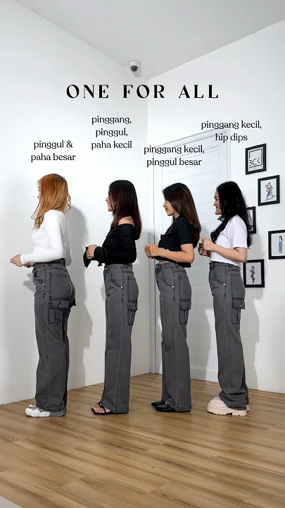 Pinggang, pinggul, paha besar atau kecil? Yang mana bentuk tubuh kamu? #bodyshapes #jeans #ootd