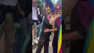 Arcoíris en las calles de #Bogota 🌈🇨🇴 Mira cómo vivimos la Marcha del Orgullo #LGBTQ+ 💞✌🏻 #shorts