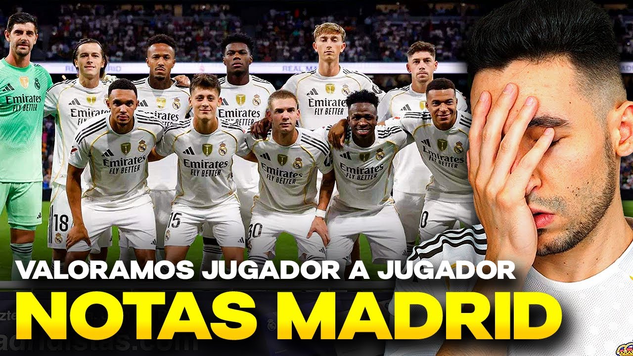 LAS NOTAS del REAL MADRID a MITAD de TEMPORADA (MUCHOS SUSPENSOS)