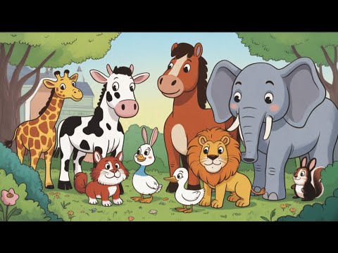 أصوات الحيوانات للأطفال فيديو تعليمي