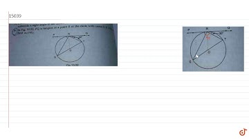 In the given figure, PQ is tangent at a point R of the circle with centre O. If , find `m angle...