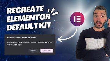 Recreate Elementor Default Kit - In 2 Minutes!