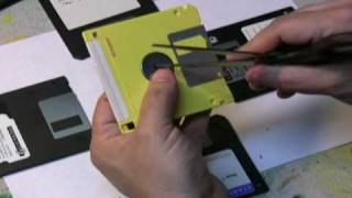 Floppy Clock Instructable Center Hole