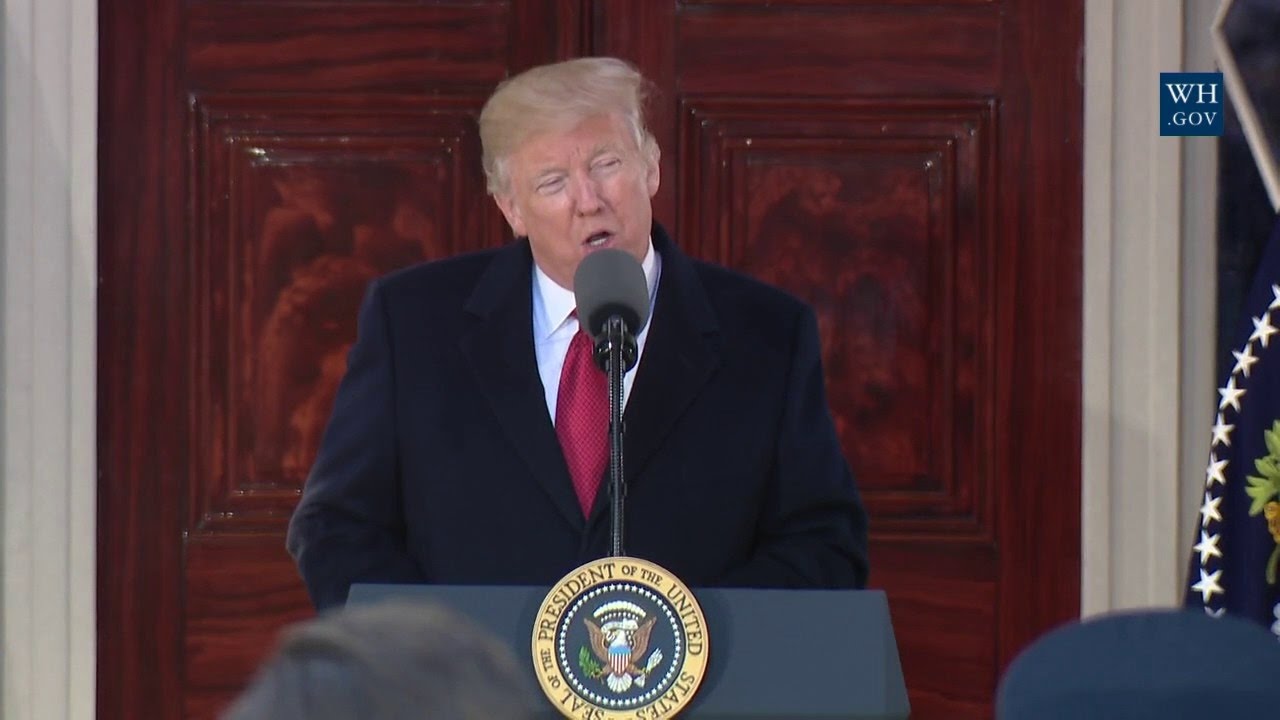 white house has fallen President Trump Makes Remarks at the Hermitage