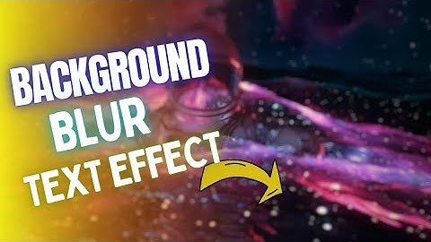 Background blur Text effect in filmora X | Text Effect Tutorial (3)