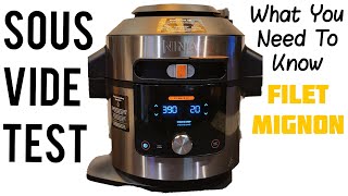 NINJA FOODI Smartlid SOUS VIDE TEST Filet Mignon ... Ninjas Pressure Cooker / Air Fryer with ONE LID