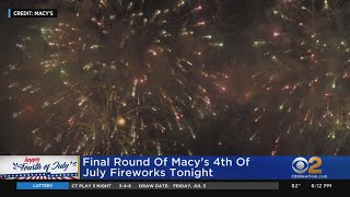 Final Round Of Macy's July 4th Fireworks Takes Place Saturday Night