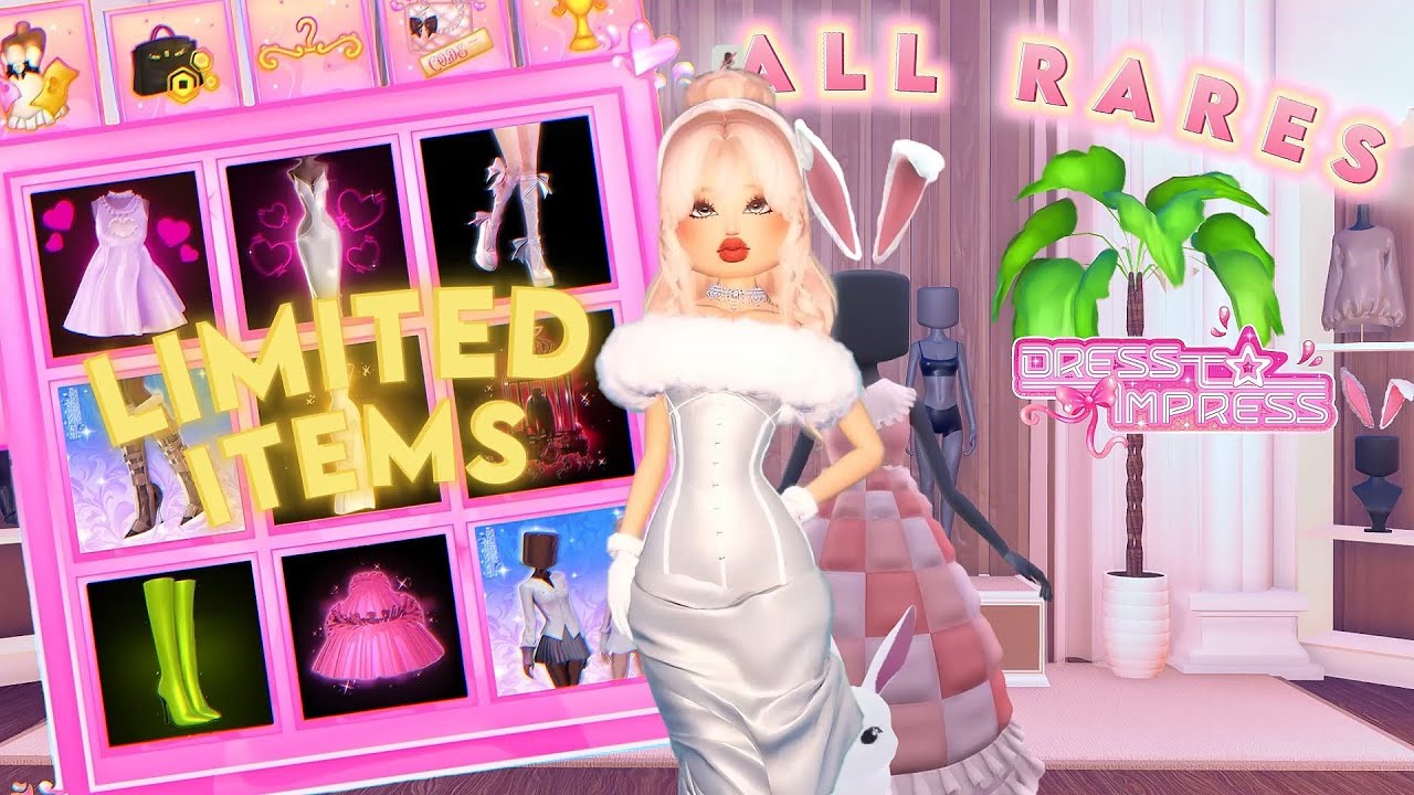 ALL RARE & LIMITED ITEMS Items on Dress to Impress + 100K GIVEAWAY! 🎉