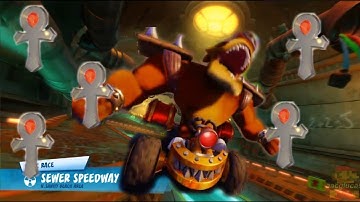 Crash Team Racing Nitro-Fueled 101% HARD MODE - WORLD 1: N. Sanity Beach - ALL PLATINUM RELICS