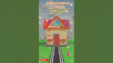 Do you like this 3D house?"#3DAnimation #3DWork #3DModeling #3DArtist #CreativeHouse