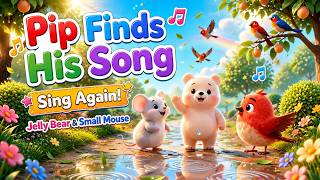 Pip Finds His Song 🎵 | Sing Again! | Jelly Bear & Small Mouse Kids Song screenshot 2