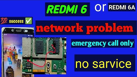 mi 6A network problem (no sarvice, emergency call only)💯% success ✅😲😲😲