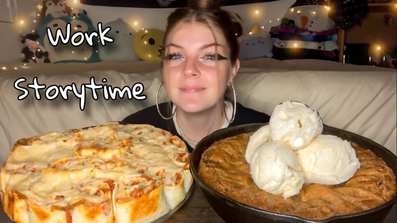 CHEESY PIZZA PULL APART AND GOOEY BROWN BUTTER PIZOOKIE MUKBANG! (Vegan)