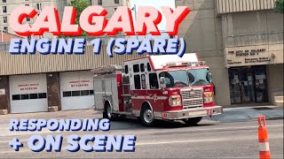CFD / ON SCENE | Calgary Engine 1 (Spare) + AHS x2 Responding Code 3 to Medical