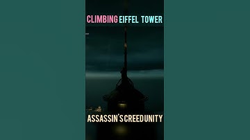 Climbing the top of Eiffel tower:AC unity#shorts #viral #pcgaming