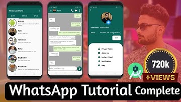 Android  Development Tutorial for Beginners - Complete WhatsApp Chatting App - Chatting app - Hindi
