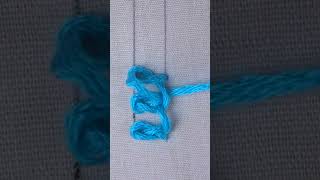 rosette chain stitch, basic hand embroidery tutorial/ #handembroidery #handembroiderytutorial