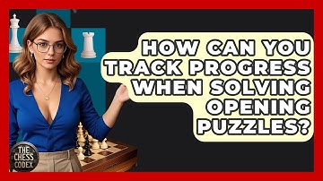 How Can You Track Progress When Solving Opening Puzzles? - The Chess Codex