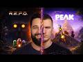 ВОРУЕМ АРТЕФАКТЫ И ВЗБИРАЕМСЯ НА ГОРУ (КООП) | R.E.P.O. and PEAK