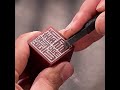 Shoushan Stone Seal | Hand Carved Square Traditional Stamp#stonecarving #customseal #chinesecarving