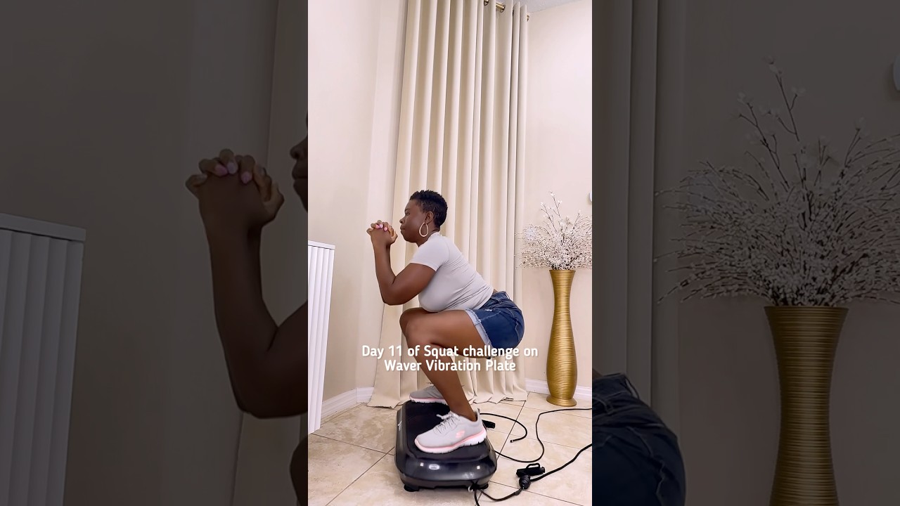 Day 11 of My 30-Day Squat Challenge on the Vibration Plate! 🔥💪 