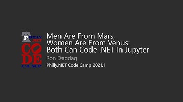 Coding .NET In Jupyter - Ron Dagdag @ Philly.NET Code Camp 2021