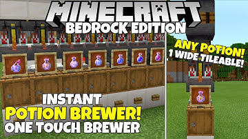 Minecraft Bedrock: INSTANT Potion Brewer! One Touch Tutorial! MCPE Xbox PC Ps4