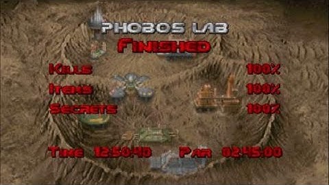 DOOM 100% walkthrough E1M5 phobos lab