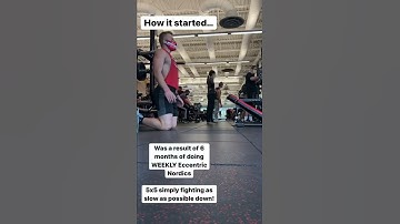 My first floating Nordic Hamstring Curl