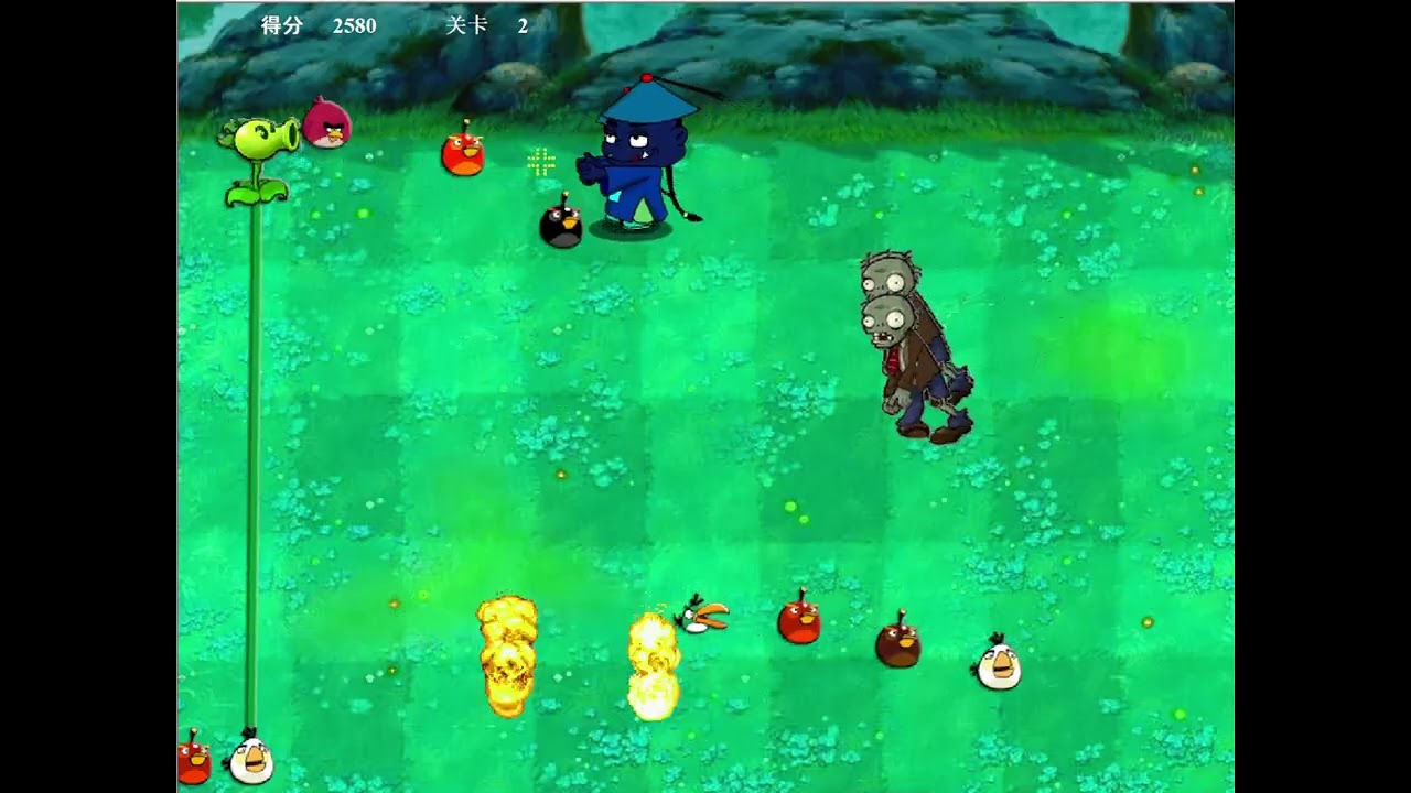 ANGRY BIRDS VS ZOMBIES NOSTALGIA FLASH GAME PLANTS VS ZOMBIES FAN MADE