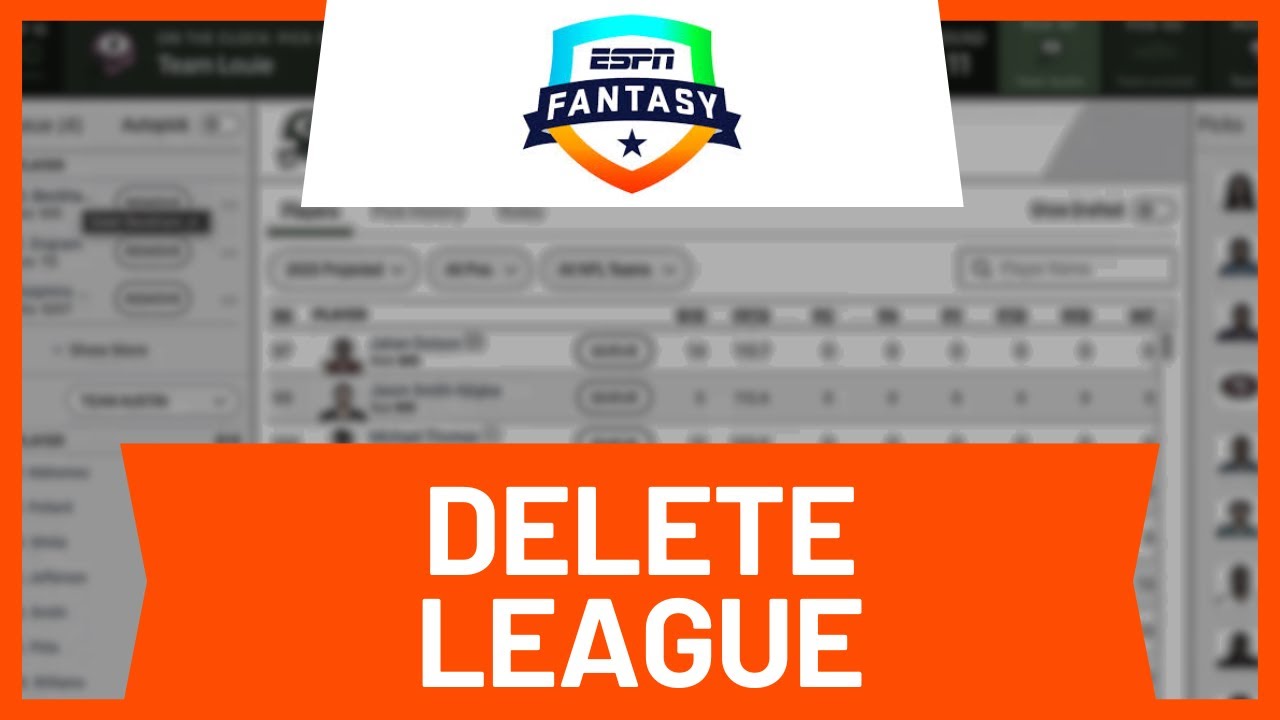 How to Delete ESPN Fantasy League