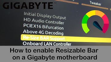 ⚡ How to enable Resizable Bar on a Gigabyte motherboard with a NVIDIA RTX 3x series GPU installed