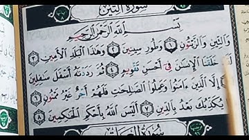 تعلم قراءة (سورة التين) بالتجويد والأحكام Learn to read the Qur’an with Tajweed and rulings
