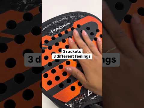 3 rackets 3 different feelings...