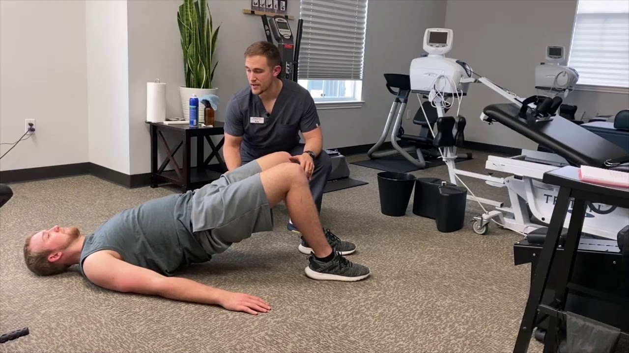 Low Back Home Exercise Video #4: "Hip Bridge"