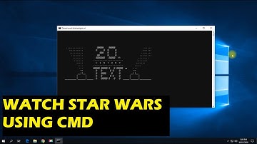 How to Watch an ASCII version of Star Wars Episode IV using CMD