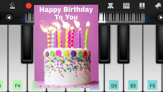 How to play happy birthday song on piano عزف اغنية عيد الميلاد screenshot 4