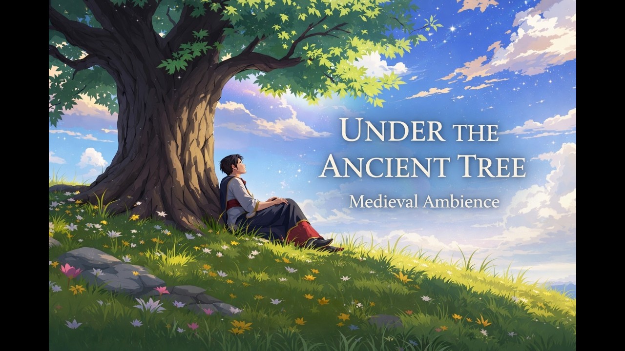 Under the Ancient Tree 🌿 | Peaceful Medieval Ambience for Reading, Focus & Rest (1 Hour)