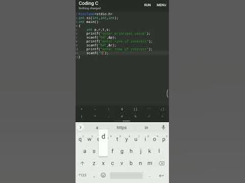 wap to find simple interest using function in c programming language #c ...