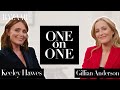 Gillian anderson and keeley hawes one on one  bazaar uk