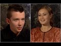 Asa Butterfield and Ella Purnell play "False or Peculiar"