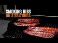 Setup For Grilling Ribs On A Gas Grill