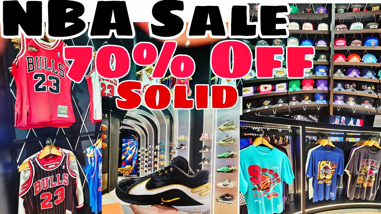 50-70% Off Sale NBA Store Shoes Jerseys and Merch - YouTube