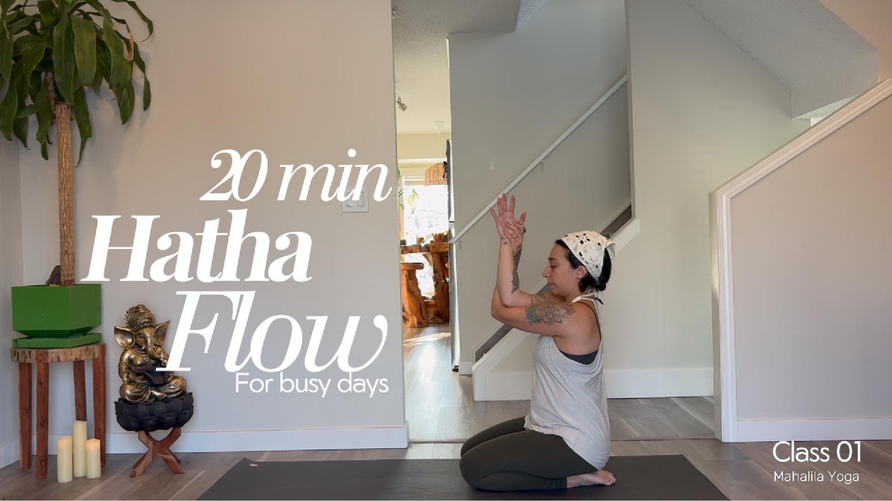 20-Minute Hatha Flow for Busy Days | Ground, Breathe, Reset