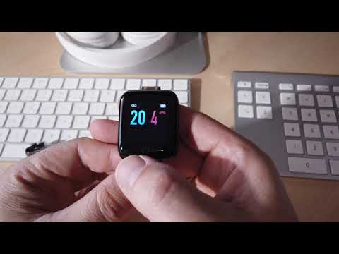 smartwatch d13 / bakeey 116 plus how to charge - YouTube