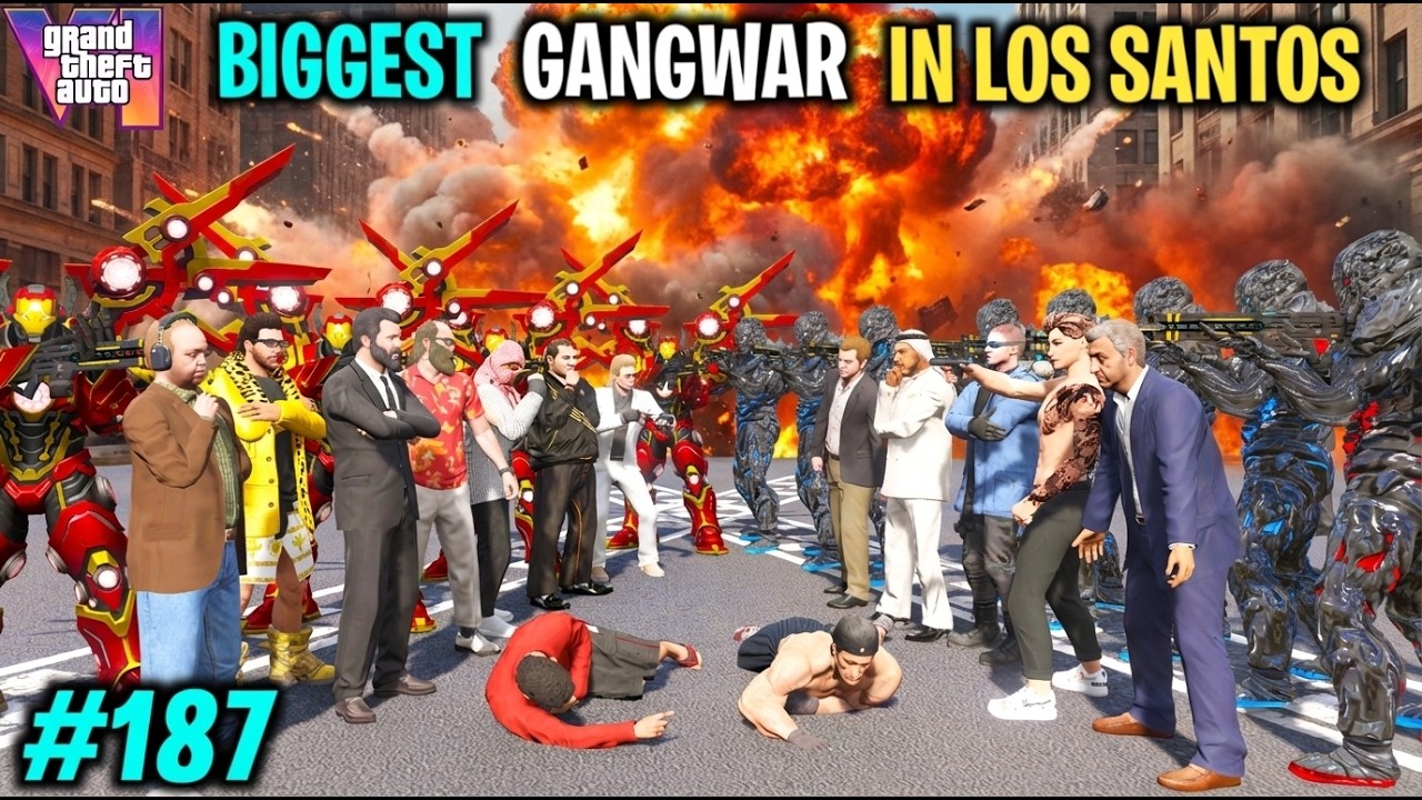 Gangwar THE BIGGEST GANGWAR BETWEEN MAFIA'S | GTA V GAMEPLAY #187 - YouTube
