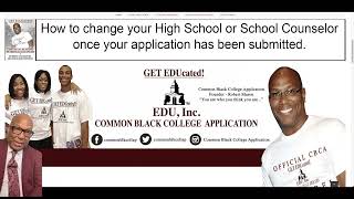 Update Your High School On The Common Black College Application
